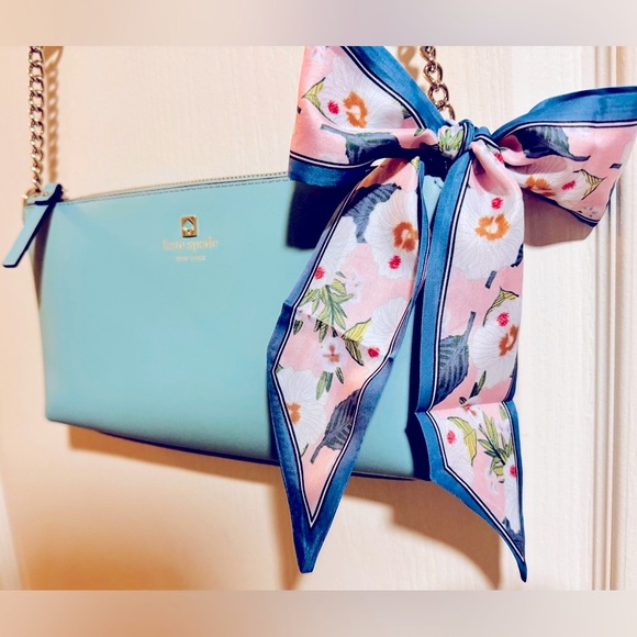 Kate Spade Blue soft Leather Crossbody Bag MSRP: $248 Like New - Picture 13 of 15